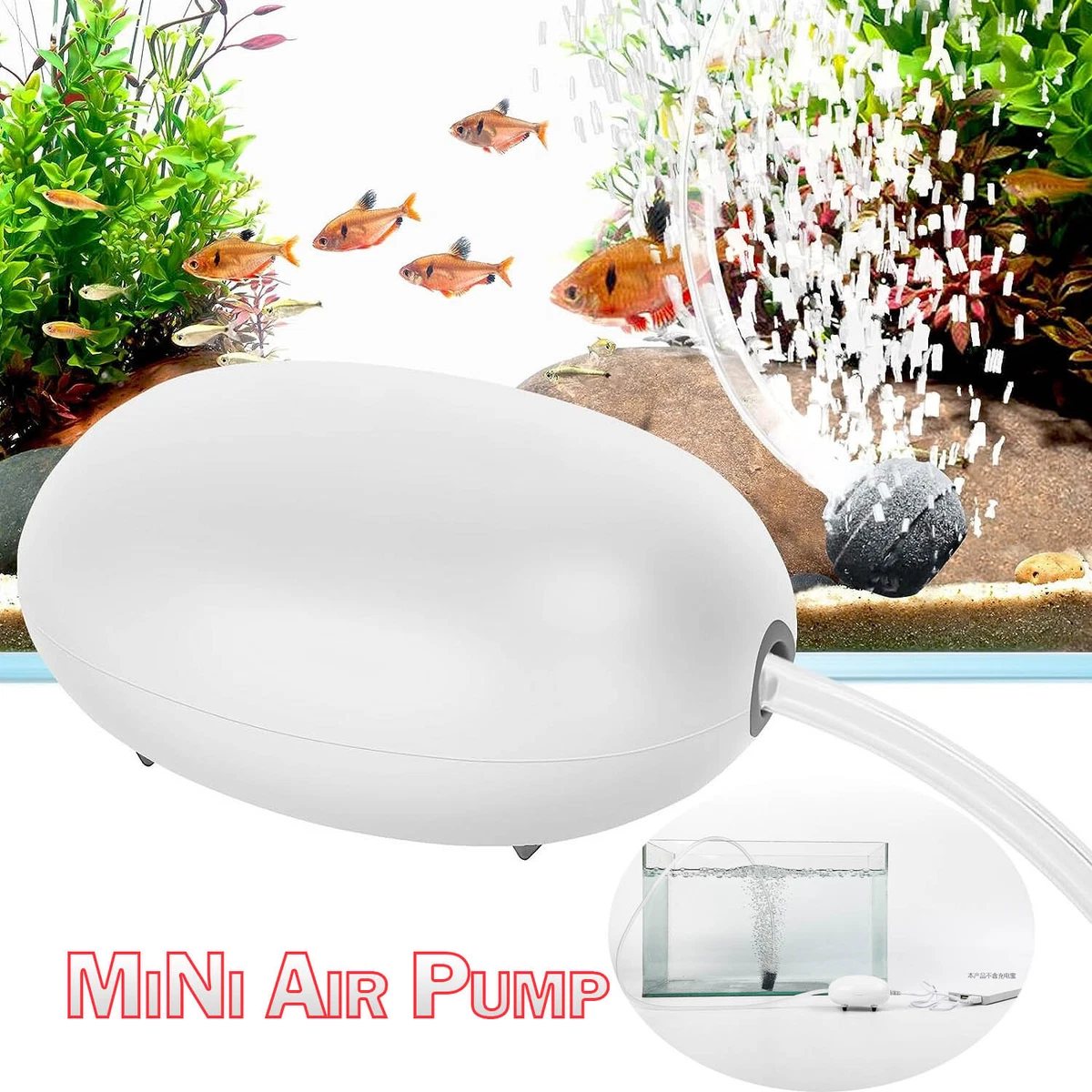 Mini aquarium top air pump