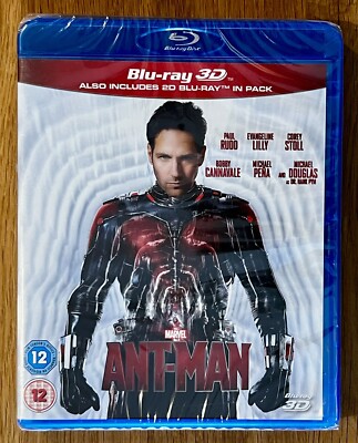 Marvel ANT-MAN Blu-ray 3D + 2D Blu-ray 2017 NEW & SEALED Paul Rudd Avenger Movie