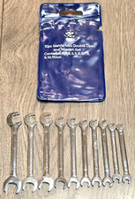 10pc Metric Midget Mini 4-way Open End Angle Wrench Set 4mm To 11mm