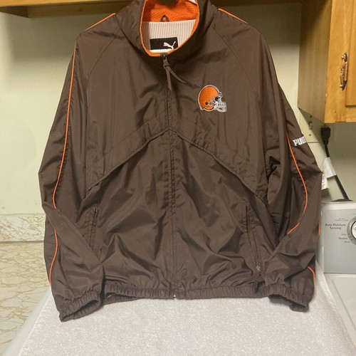 Puma Cleveland Browns Windbreaker Size 