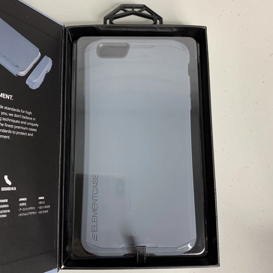 Element Case Ergonomic Aura iPhone 6 Plus/ 6s Plus Drop Tested Gray - Image 2 of 3