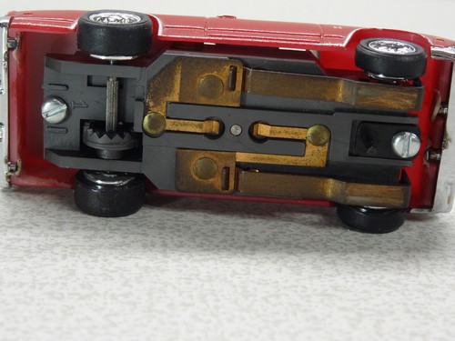 AURORA TJET NURORA CHEVY EL CAMINO DK RED / MAG WHEELS HO SLOT CAR - Picture 6 of 6