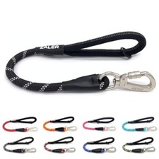 Short Dog Leash 18 Inches Rope Traffic Leashes for Dogs Reflective Dog Lead w...
