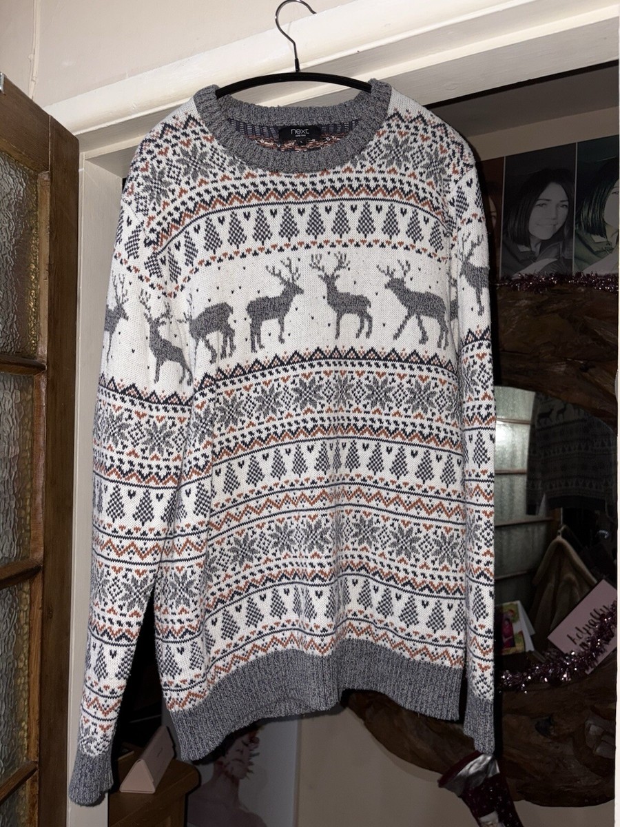 Grey Next Snowman Jumper Snowman Next Mens Christmas Jumpers 2021