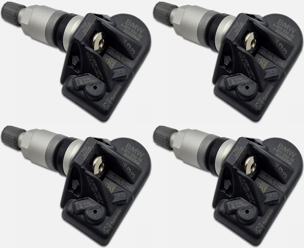 Set of 4 Genuine Bmw Factory Oem Tire Pressure Tpms Sensors