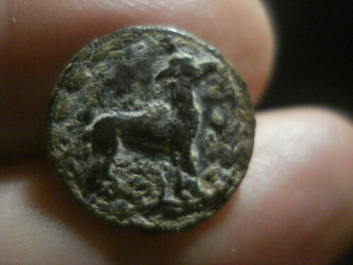 OLD   DOG BUTTON - METAL  COPPER - XIX CENTURY - SPAIN - VERY RARE - Picture 1 of 2