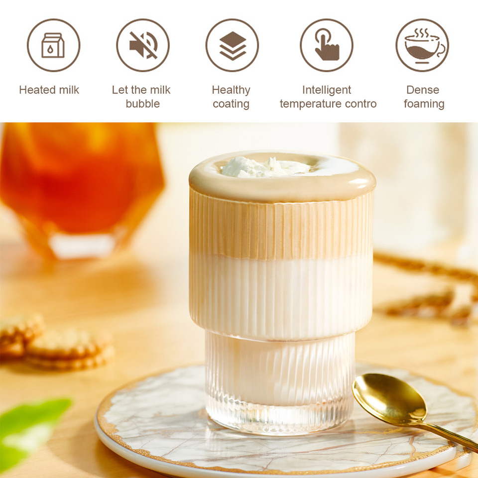 NEW 500W Electric Milk Frother Hot Chocolate Maker Steamer Frother