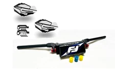 Fasst Flexx 15 Low Handlebars Blue Powermadd Sentinel Handguards Black White ATV