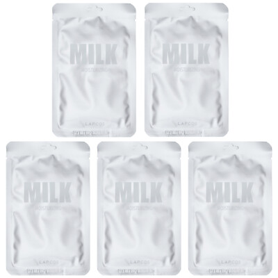 Milk Sheet Beauty Mask Set, Moisturizing , 5 Sheet Masks, 1.01 fl oz (30 ml)
