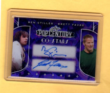 2025 Leaf Pop Century   BEN STILLER  AND  BRETT FAVRE   1/1   Autograph CARD