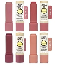 Sun Bum Tinted Lip Balm SPF 15, UVA/UVB, Sensitive Skin Safe - YOU CHOOSE COLOR!