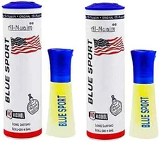 Al-Nuaim Blue Sport Alcohol Free Attar Roll On Luxury 6ml ( pack of 2 )