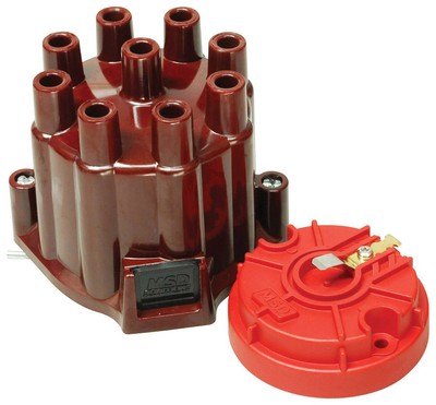 MSD IGNITION 8442 - Distributor Cap & Rotor Kit - MSD/GM Points Style Cap