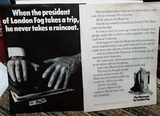 1966 London Fog Never Takes A Raincoat Vintage Print Ad