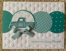 Trucking along birthday friendship get well card kit of 10 made w/ Stampin' Up
