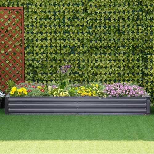 Steel Planter Raised Garden Bed Elevated Planter Box Balcony Deck to Planting - Picture 7 of 13