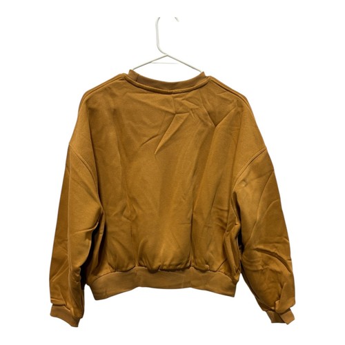 Nike Girls Fleece Pullover Boxy Training Sweatshirt Rust/Copper (FZ9244-224) - Picture 2 of 3