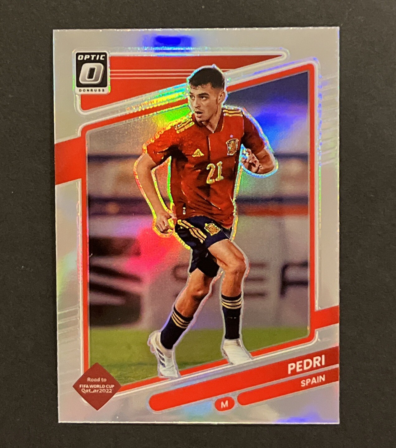 Pedri 2021-22 Panini Donruss Road to Qatar Optic Holo Prizm  #151 Spain