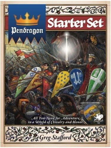 Pendragon Starter Set  - Arthurian Roleplaying Game from Chaosium  - New &Sealed - Picture 1 of 2