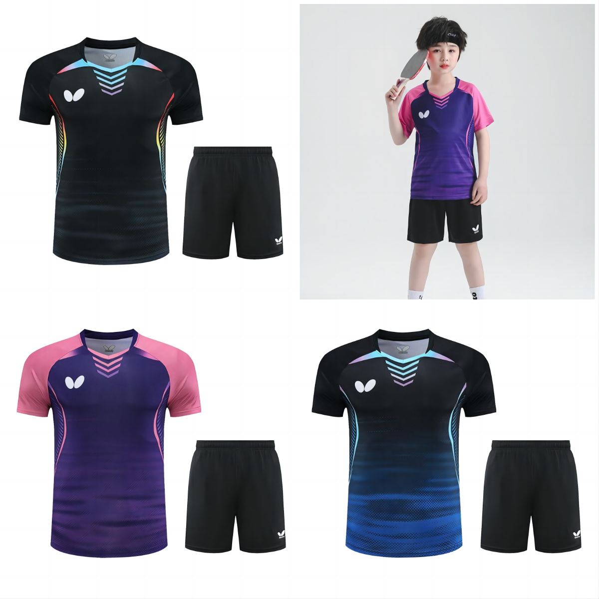 T-shirts Yonex Manches Courtes Unisex Adultes Enfants - Sport Tennis Badminton