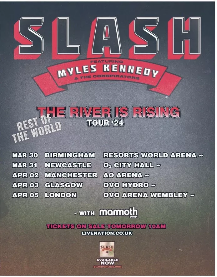 THE RIVER IS RISING – REST OF THE WORLD TOUR '24: - SlashOnline