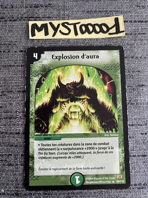 Karte Duel Masters Explosion D Aura 89/110 Rare Französisch Wizards 2004 gebraucht