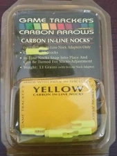 Game Tracker's Carbon Arrows Carbon In-Line Arrows yellow