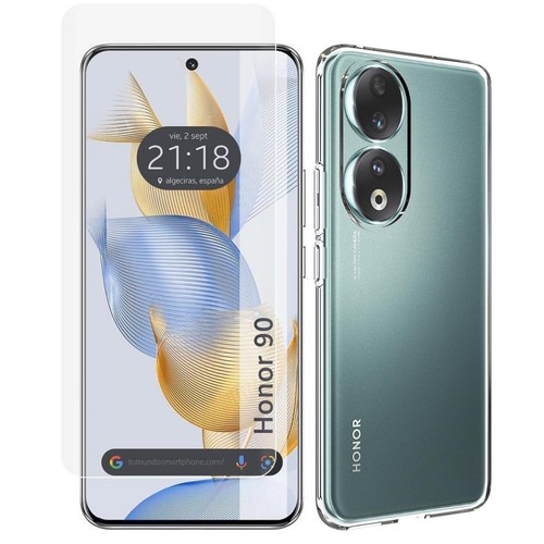 Per HONOR 90 COVER CUSTODIA TRASPARENTE + PELLICOLA VETRO TEMPERATO PROTEZIONE - 第 1/15 張圖片
