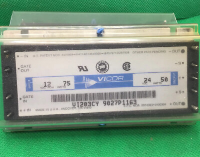 Vicor DC-DC ConverterVI-203-CY, 12-24 VDC,75W in 50 W Max out