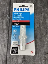 New Philips 100W 120V Clear RSC Base T3 Work Light & Security Bulb