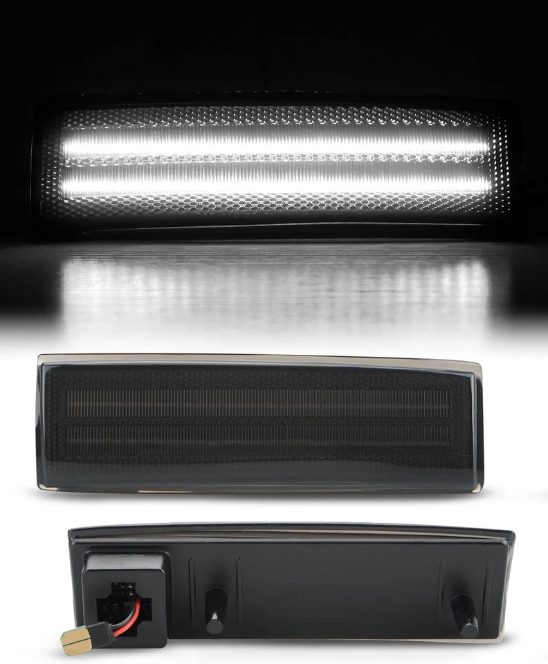 2X Luz de señalización lateral LED blanca para 83-91 GMC Jimmy S15 Sierra SLT SLE Base Sport Foto 2 de 4