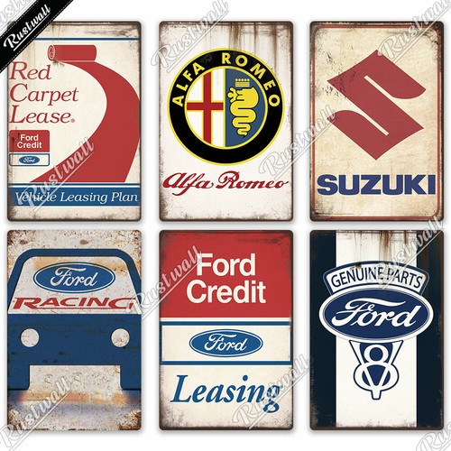 Vintage Car Decorative METAL Plate Garage Service Station Living Room Home - Picture 10 of 42