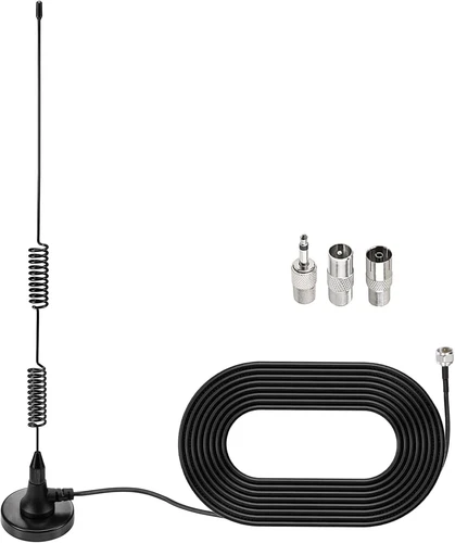 FM Radio Antenne Innenbereich Magnetfuß +3 Umbau Adapter für Denon Yamaha 
