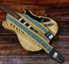 The Beige Celtic Bass / Guitar Strap - Vtar Vegan Guitar Straps