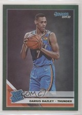 2019-20 Panini Donruss Rated Rookie Green Flood Darius Bazley #249 jn1