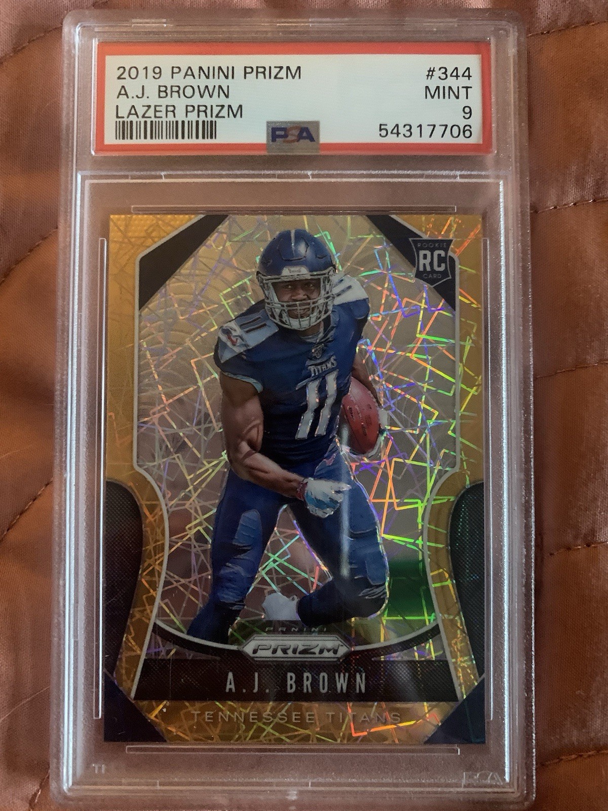 2019 Prizm Aj Brown Lazer Rc Psa 9