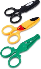 Toddler Scissors, Sopito 3PCS Pre-School Training Craft Scissors for Kids Ages 2