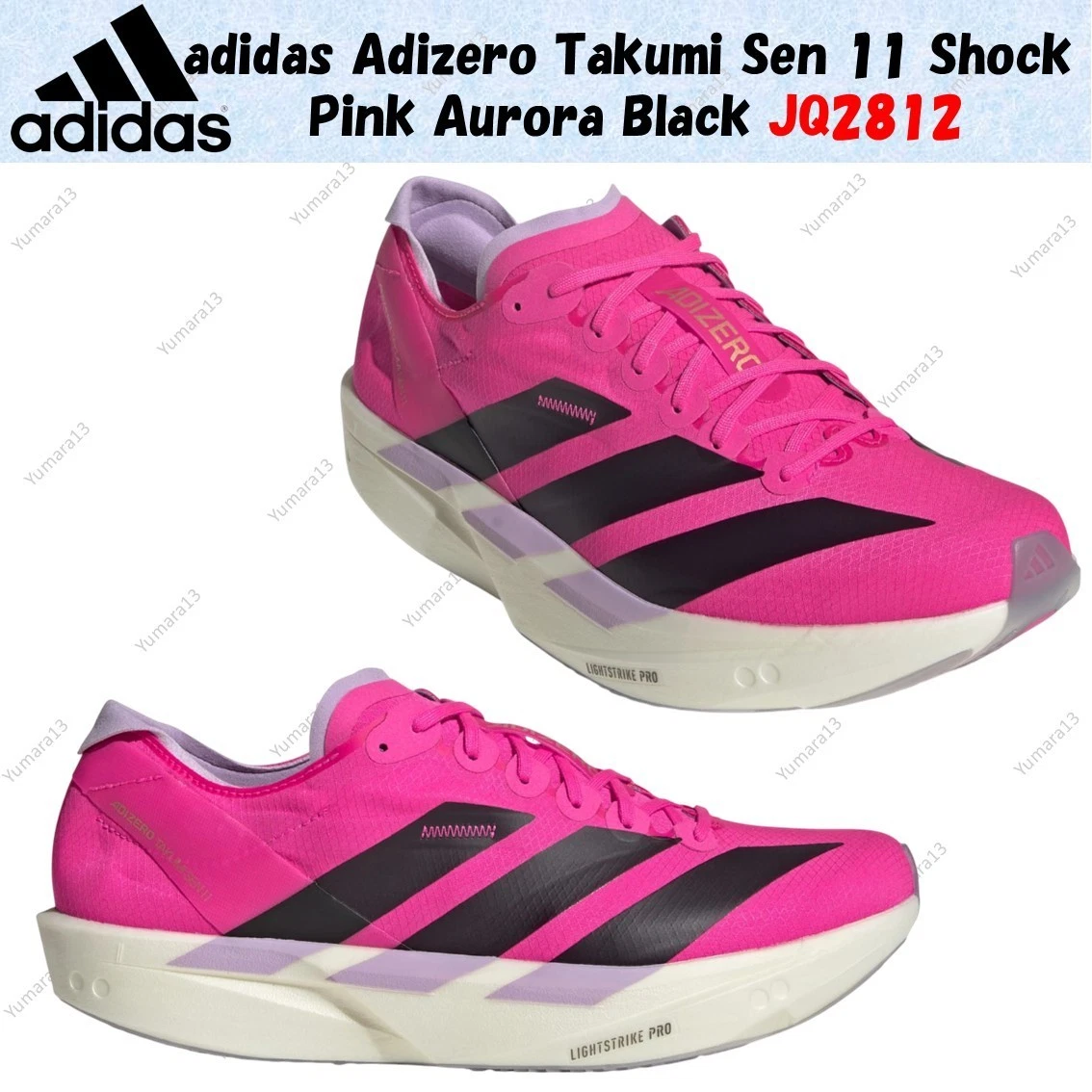 Adidas Adizero Takumi Sen 11 Shock Pink Aurora Black for sale | eBay
