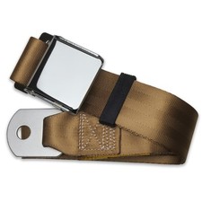 Retrobelt Tan Aviation Lap Seat Belt 60 2-point Seatbelt Safety Classic Retrobelt Tan Aviation Lap Seat Belt 60 2-point Seatbelt Safety Classic