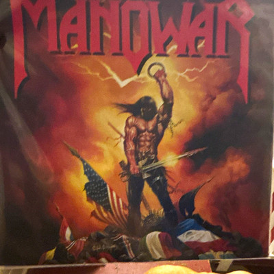 Manowar Kings of Metal Atlantic 81930-1 12'' Black Vinyl Metal LP Record