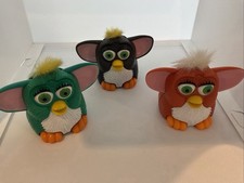 1998 Furby McDonald’s Happy Meal Toys Lot of 3 Tiger Electronics Cute Vintage
