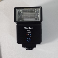 VIVTAR 2600 AUTO FLASH with PC Cord Used Tested Very Good Condition