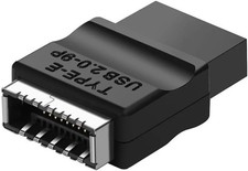 USB 2.0 to USB 3.2 Gen 1 Type-E Header Adapter 9Pin Male to A-Key Female Conve