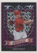 2021 Panini Chronicles Crusade Purple Velocity Prizm Mike Trout #19 0o80