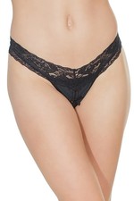 Coquette - 3736 - Boxed Thong - BLACK