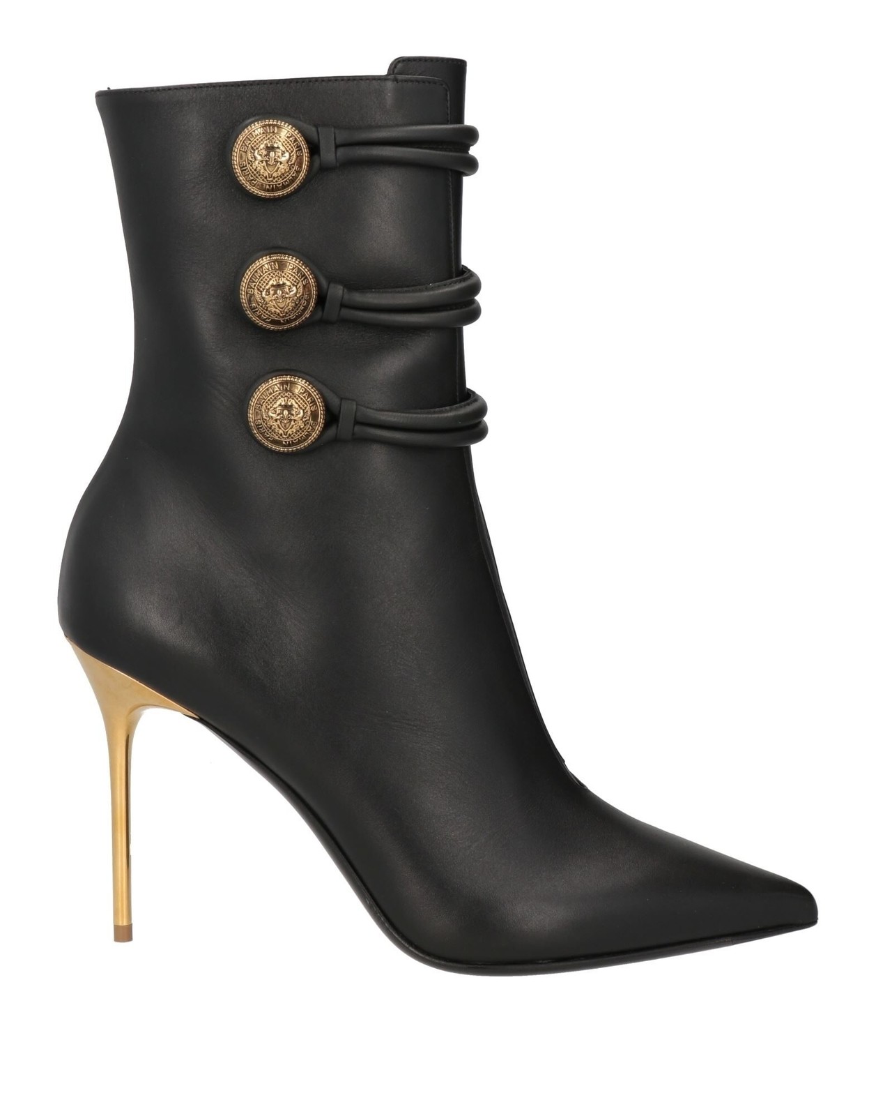 Balmain - Women - Leather Ankle boots - Black 205790₽
