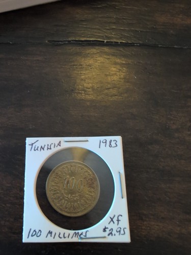 1983 Tunisia 100 Millimes XF - Picture 1 of 2