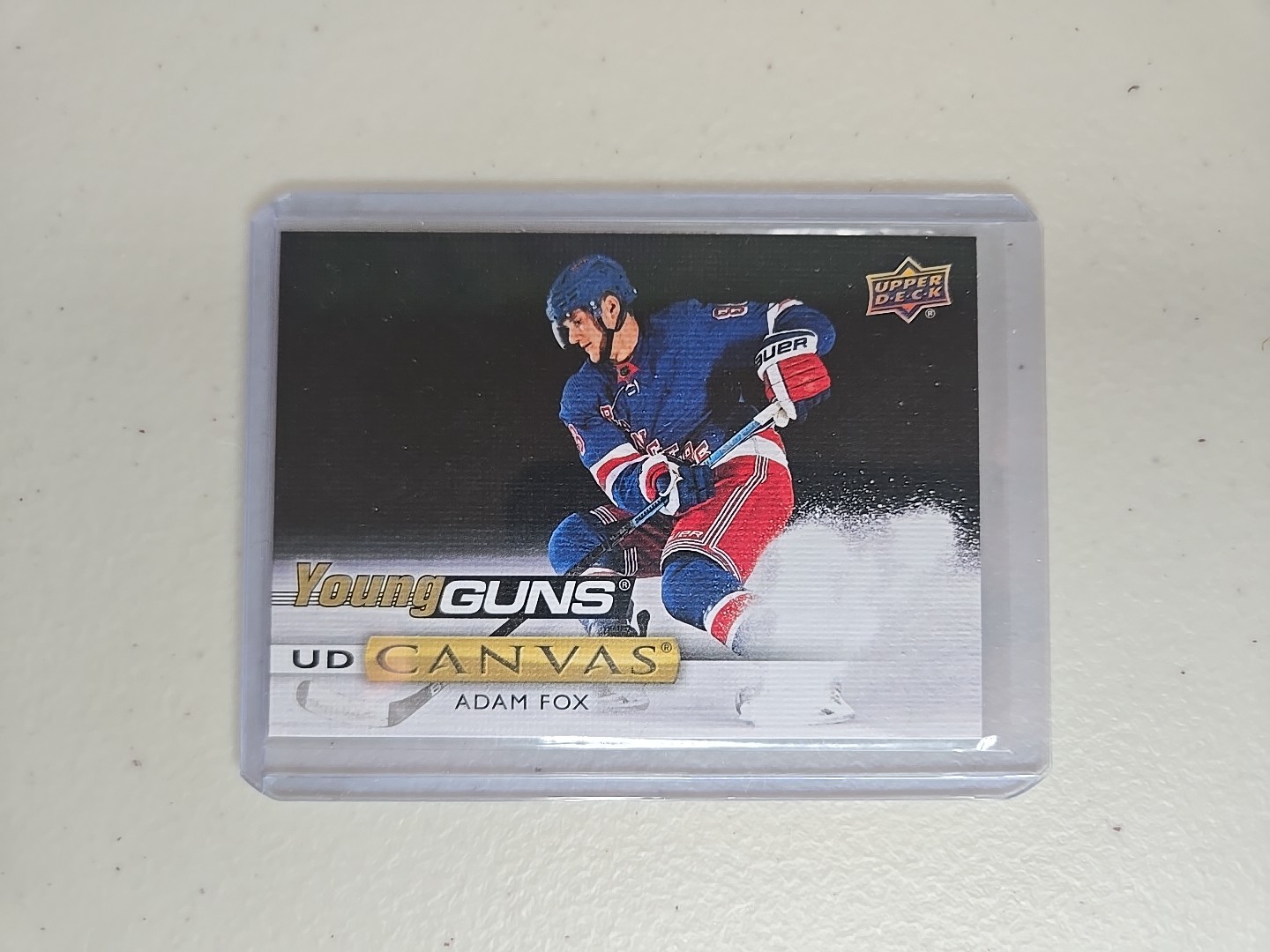 2019-20 Upper Deck Series 1 Adam Fox Young Guns Canvas RC #C97 New York Rangers