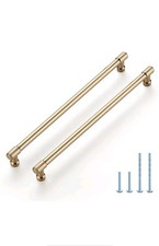 JOY DECOR 10 Pack 10 Inch Champagne Bronze Cabinet Handles Modern Dresser Drawer