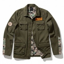 NWT True Religion Boy's Army Green Camo Jacket - Size XL